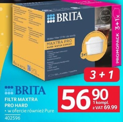 Filtr Maxtra Pro Hard Brita + ofercie również Pure promocja w Selgros