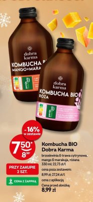 Kombucha BIO Dobra Karma mango & marakuja promocja w Żabka