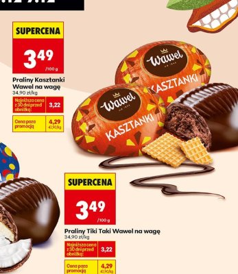 Praliny Tiki Taki Wawel na wagę promocja w Biedronka