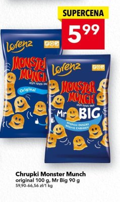 Chrupki Monster Munch original Lorenz promocja w LEWIATAN