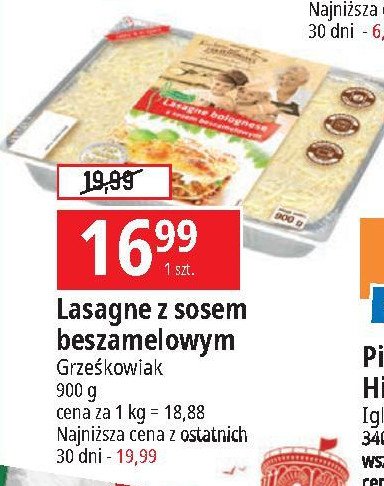 Lasagne bolognese Grześkowiak promocja