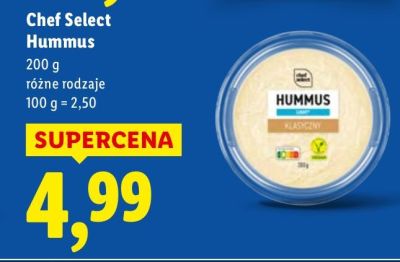 Hummus różne rodzaje promocja w Lidl