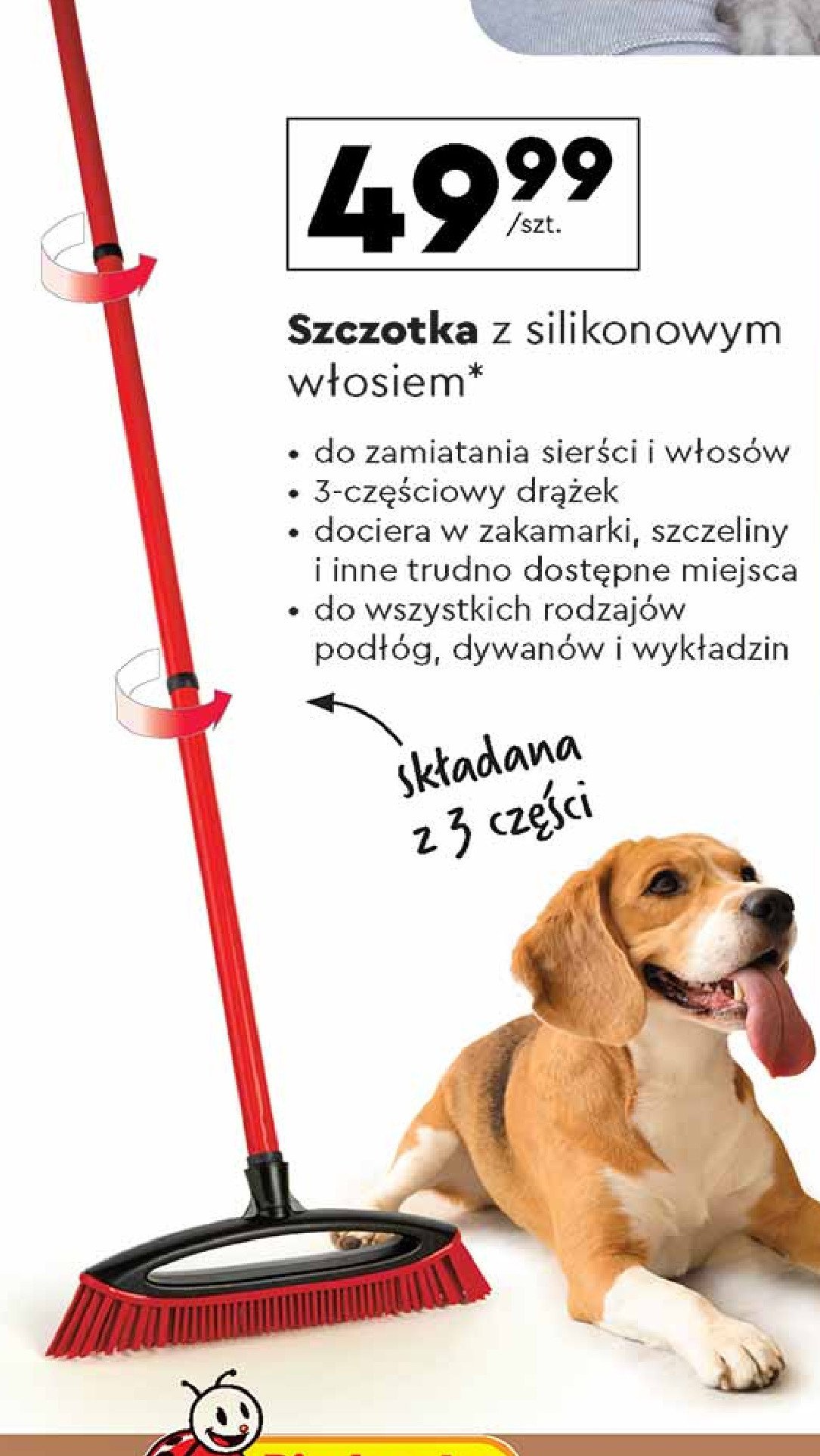 Szczotka z silikonowym włosiem do sierści i włosów Vileda promocja