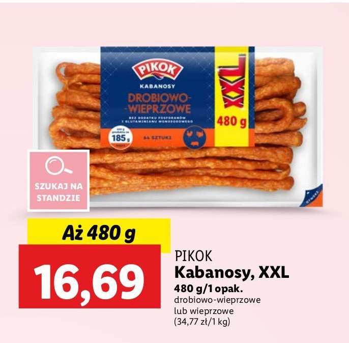 Kabanosy wieprzowe Pikok promocja