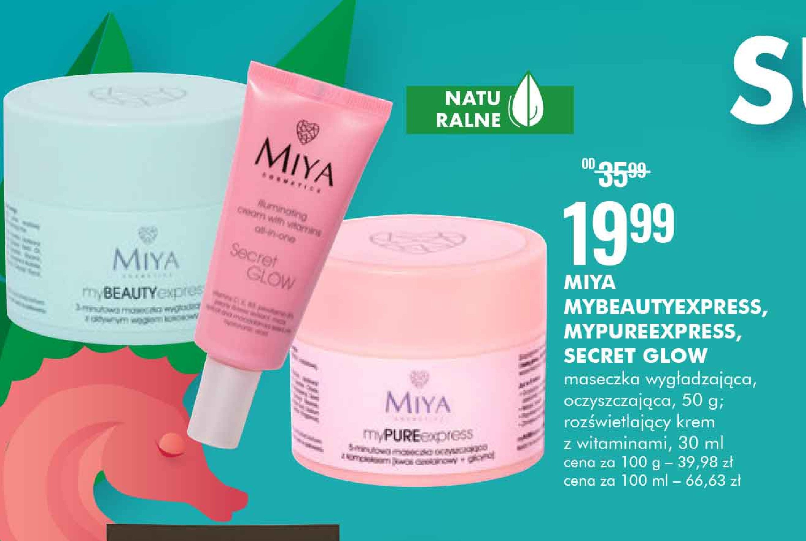 Krem rozświetlający z witaminami Miya secret glow Miya cosmetics promocja