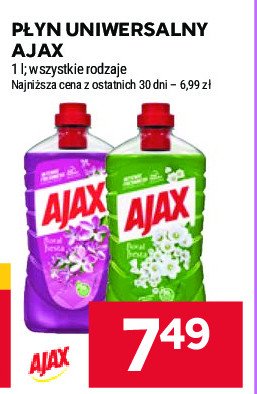 Płyn do mycia kwiaty bzu Ajax floral fiesta Ajax . promocja