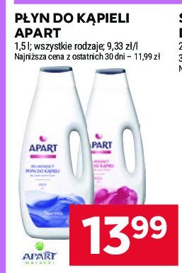 Płyn do kąpieli róża Apart floral care Apart natural promocja w Stokrotka