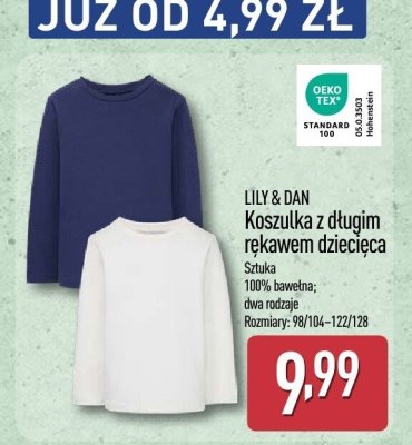 Koszulka z długim rękawem dziecięca LILY & DAN promocja w Aldi
