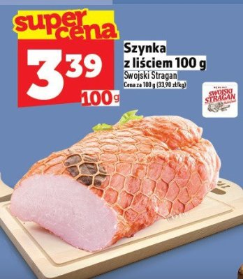 Szynka Szynka z liściem 100 g promocja w TOPAZ