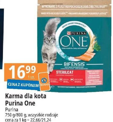 Karma dla kota sterilcat Purina one promocja
