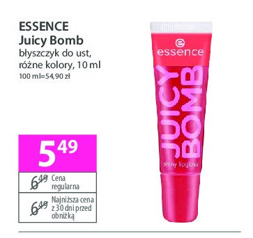 Błyszczk 02 ESSENCE JUICY BOMB promocja