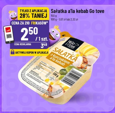 Sałatka a'la kebab Go tove promocja w POLOmarket