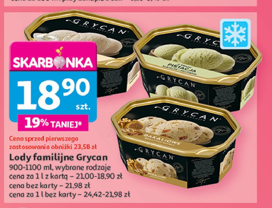 Lody pistacjowe Grycan promocja