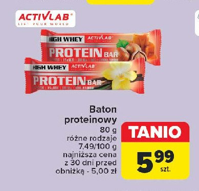 Baton proteinowy wanilia Activlab promocja