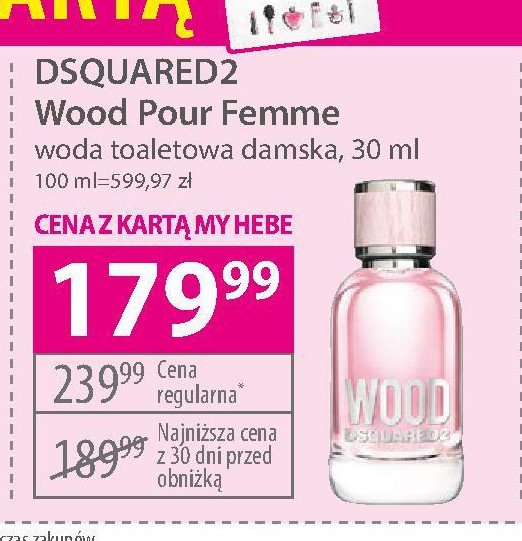 Woda toaletowa Dsquared2 wood pour femme promocja