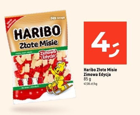 Żelki zimowa edycja Haribo złote misie promocja w Dealz