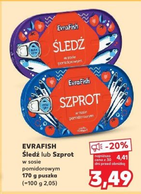 Śledź w sosie pomidorowym 170 g promocja w Kaufland