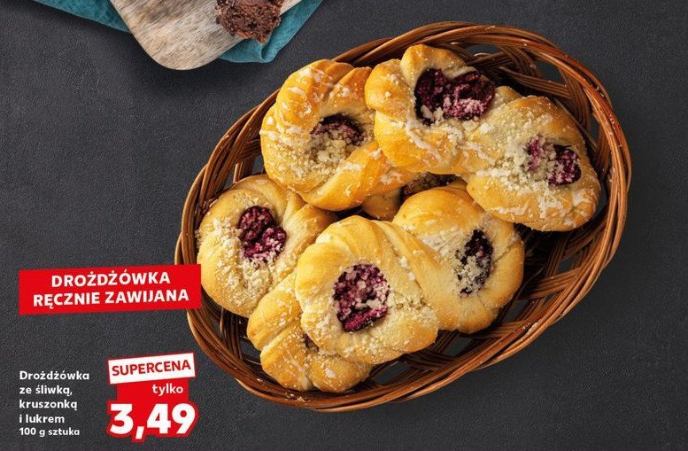 Drożdżówka ze śliwką promocja