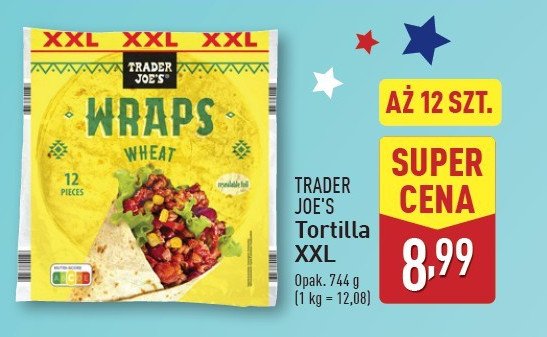 Wrapsy pszenne 12 szt Trader joe's promocja