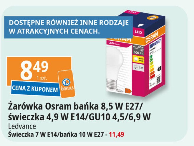 Żarówki led gu10 6.9 w Osram promocja