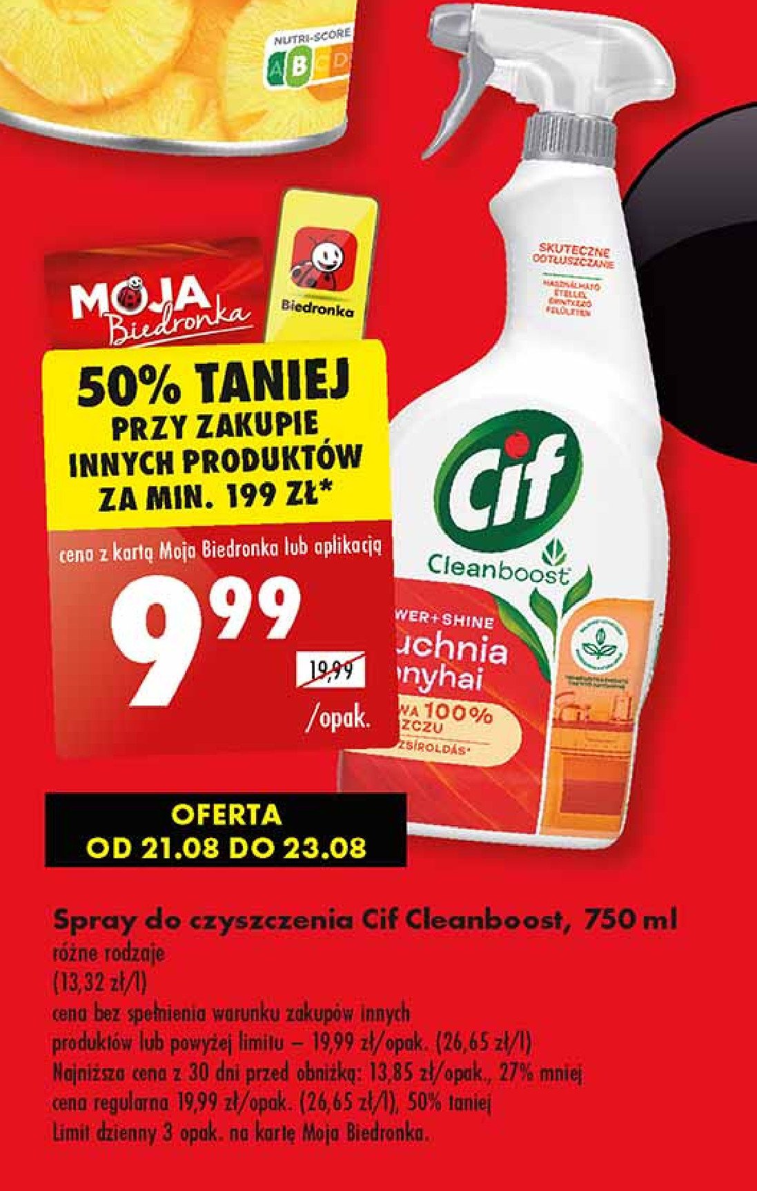 Spray ultrafast Cif kitchen promocja