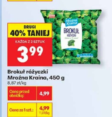 Brokuł promocja w Biedronka