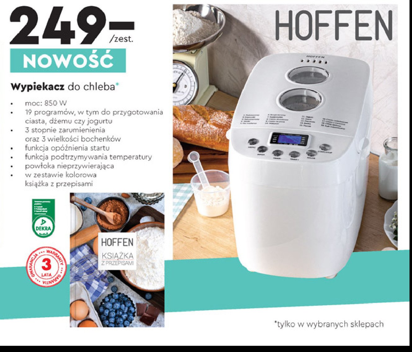 look in afternoon Duke Urządzenie do wypieku chleba Hoffen everyday - cena - promocje - opinie -  sklep | Blix.pl