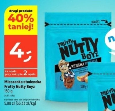 Mieszanka studencka Frutty Nutty Boyz promocja w Dealz