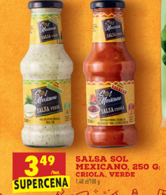 Sos salsa criola Sol mexicano promocja
