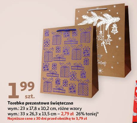 Torebka prezentowa 33 x 26.3 x 13.5 cm promocja