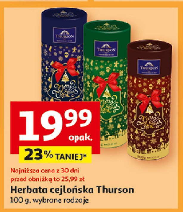 Herbata świąteczna Thurson promocja