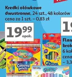 Kredki ołówkowe trójkątne dwukolorowe Colorino kids promocja