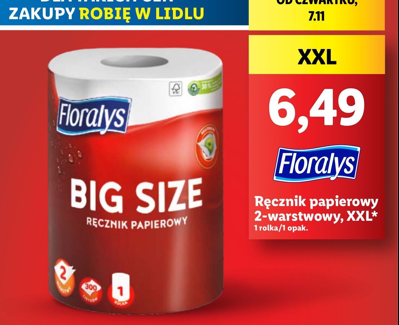 Ręcznik papierowy Floralys promocja