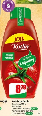 Ketchup Kotlin 2 rodzaje promocja w Dino