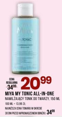 Tonik do twarzy Miya My Tonic All-In-One promocja w Drogerie Natura