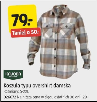Koszula typu overshirt damska KAYOBA promocja w Jula