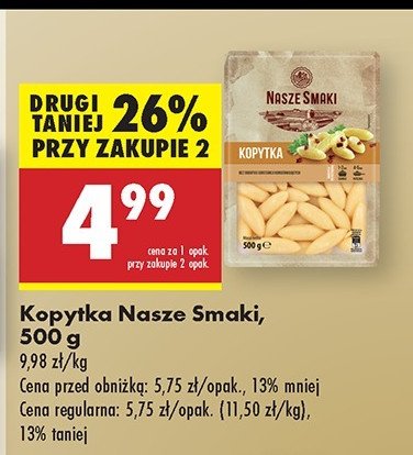 Kopytka Nasze smaki promocja w Biedronka