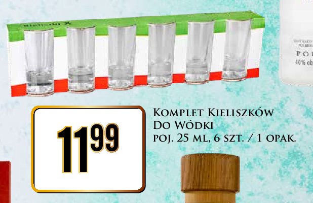 Kieliszek do wódki 25 ml promocja