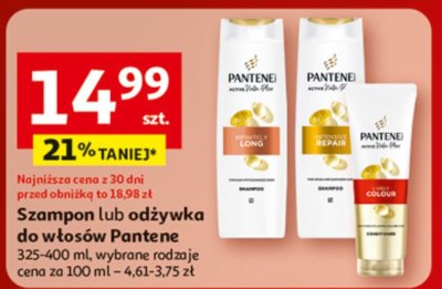 Szampon lub odżywka do włosów Pantene promocja w Auchan