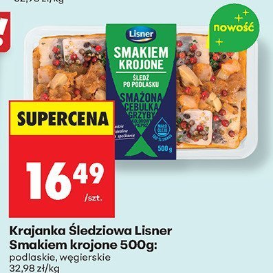 Krajanka Śledziowa Smaki Krojone 500 g węgierskie promocja w Biedronka