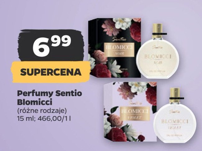 Perfumy Sentio blomicci violet promocja w Netto