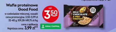 Wafle proteinowe Good Food w czekoladzie mlecznej, wasabi promocja w Żabka