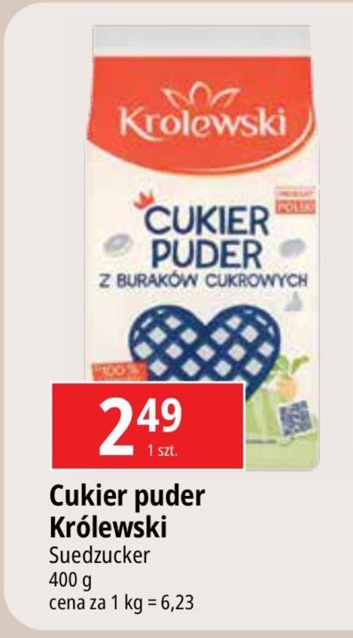 Cukier puder z buraków cukrowych Królewski Rolpot promocja w Selgros