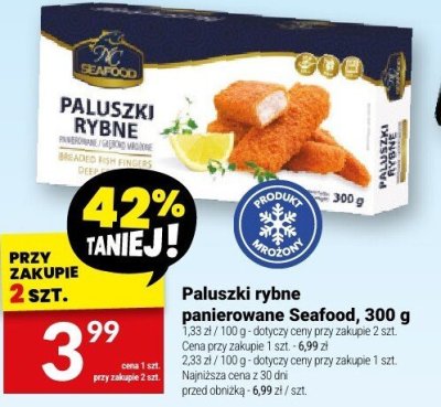 Paluszki rybne panierowane Seafood promocja w Twój Market