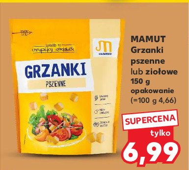 Grzanki ziołowe Mamut promocja w Kaufland