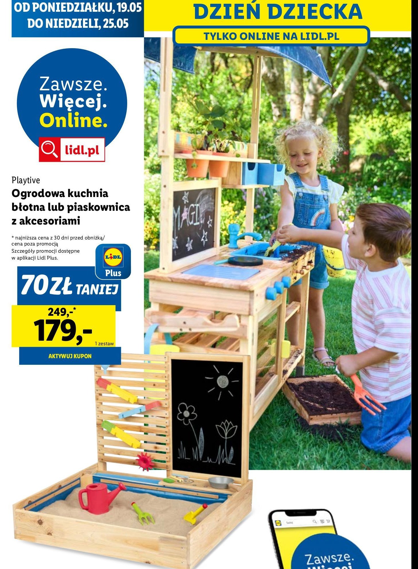 Piaskownica Playtive promocja w Lidl