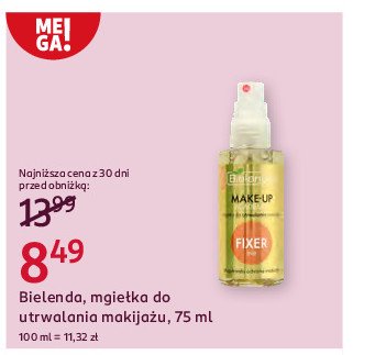 Mgiełka do utrwalania makijażu Bielenda make-up academie promocja w Rossmann