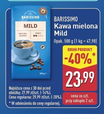 Kawa Barissimo mild promocja