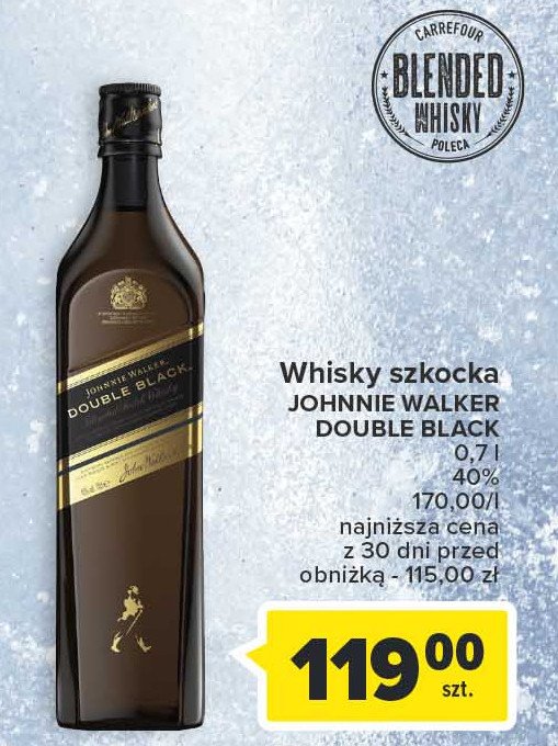 Whisky Johnnie walker double black promocja