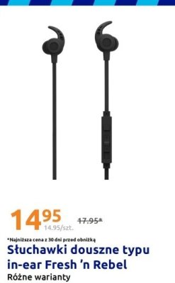 Słuchawki douszne typu in-ear  promocja w Action